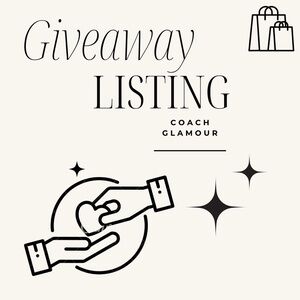 Giveaway Listing Coach Glamour